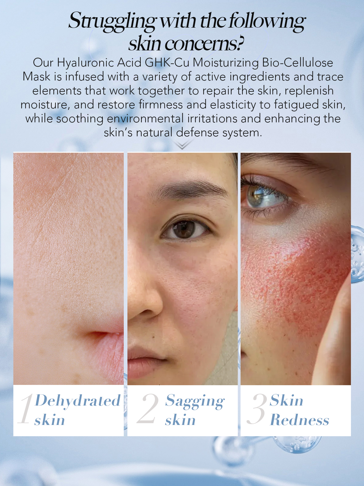 Hyaluronic Acid GHK-Cu Moisturizing Bio-Cellulose Mask-2